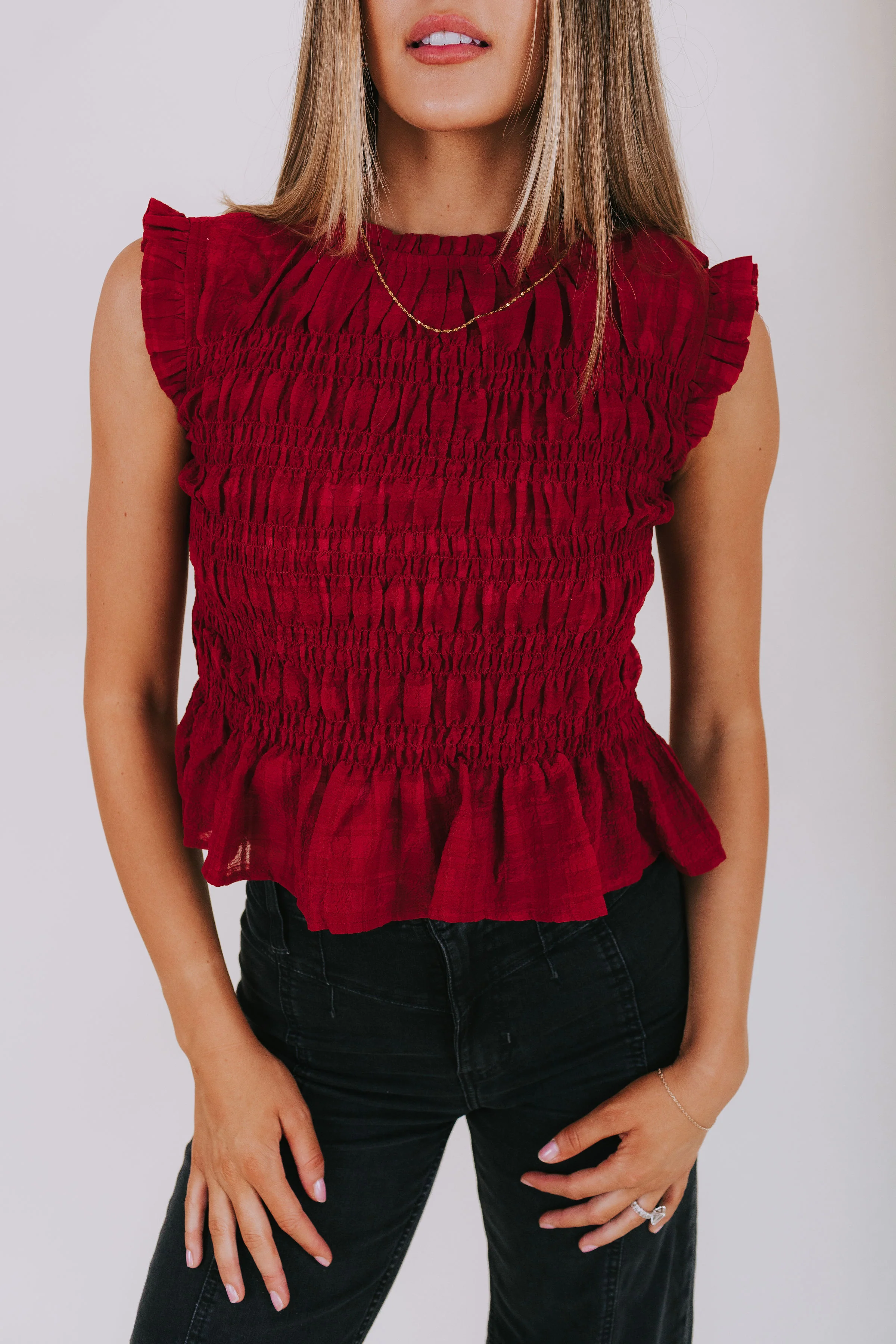 Candlelit Scarlet Top - Image 3