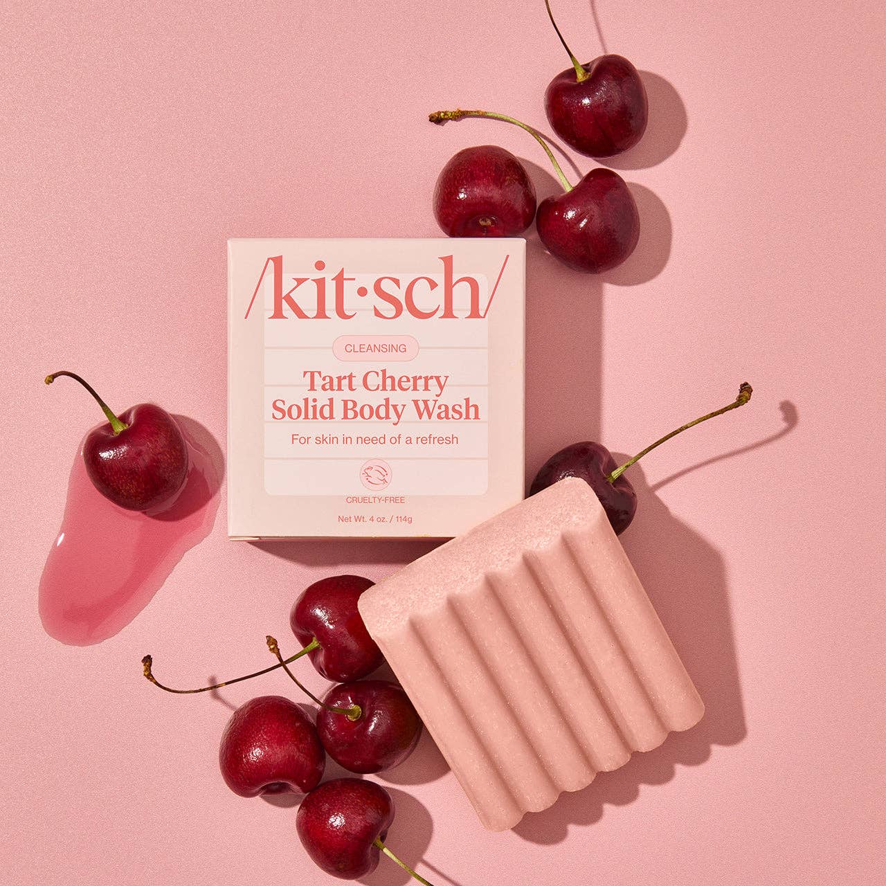 KITSCH - Cleansing Tart Cherry Solid Body Wash - Image 4