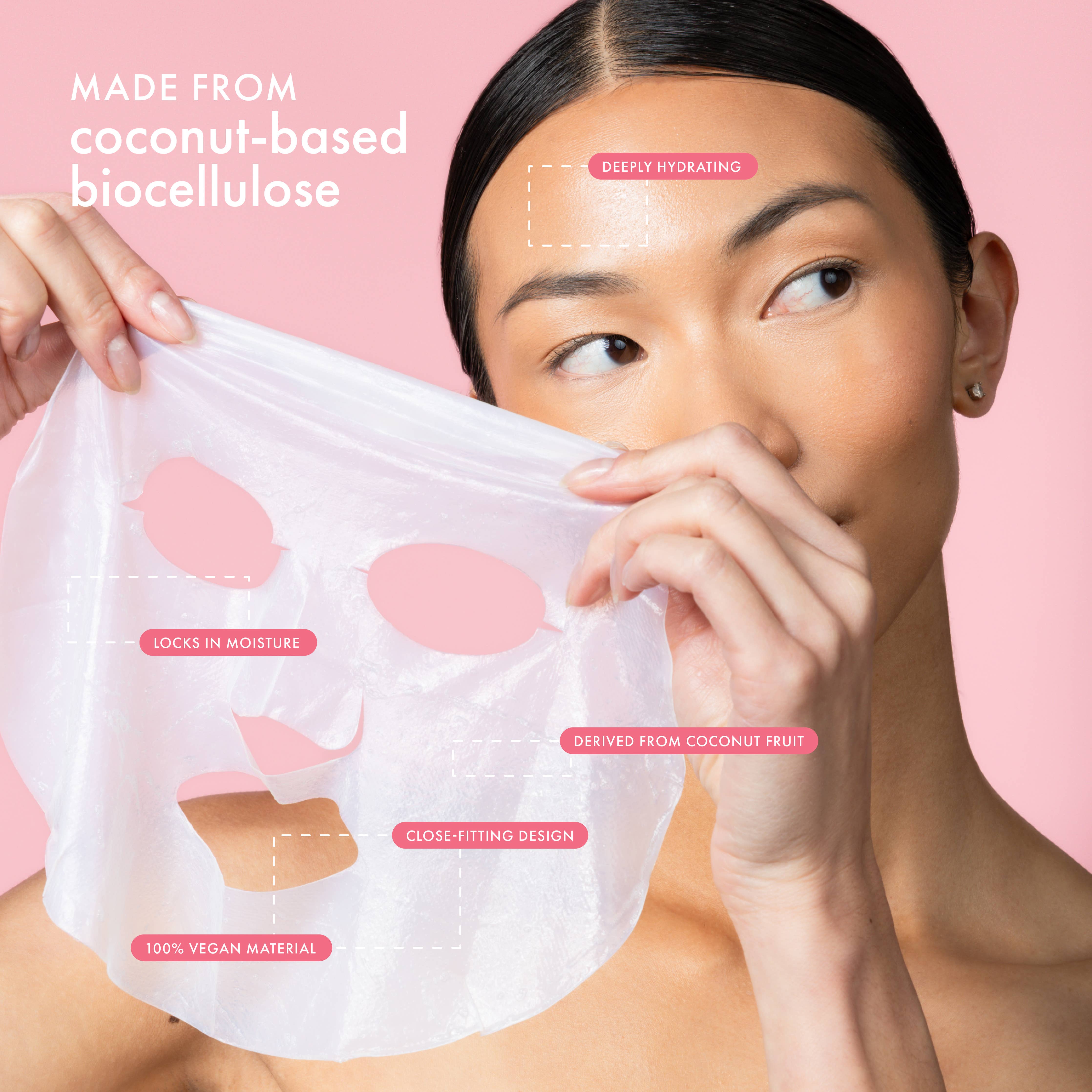 ESW BEAUTY - Coco Lime Mojito Clarifying Biocellulose Mocktail Mask - Image 4