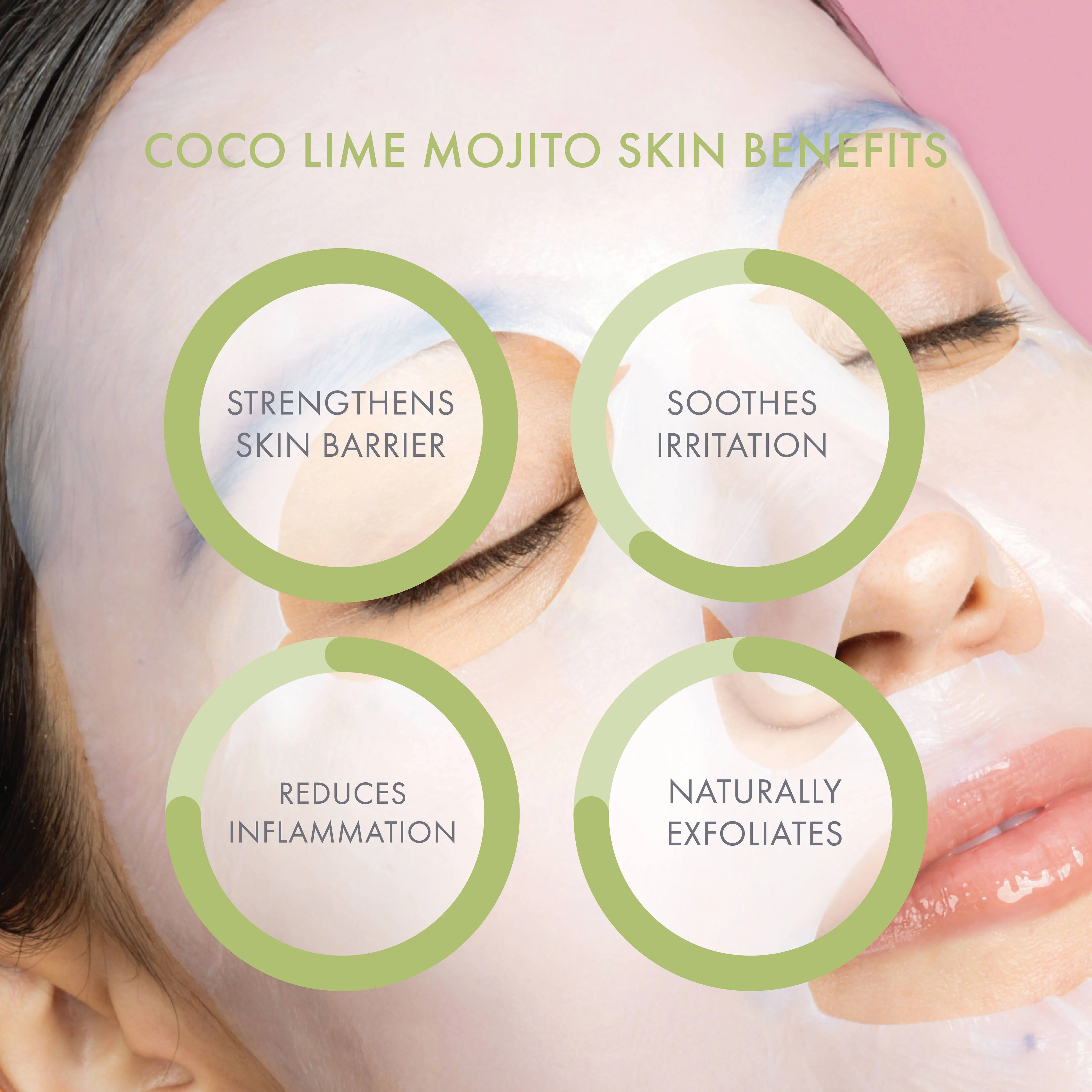 ESW BEAUTY - Coco Lime Mojito Clarifying Biocellulose Mocktail Mask - Image 5