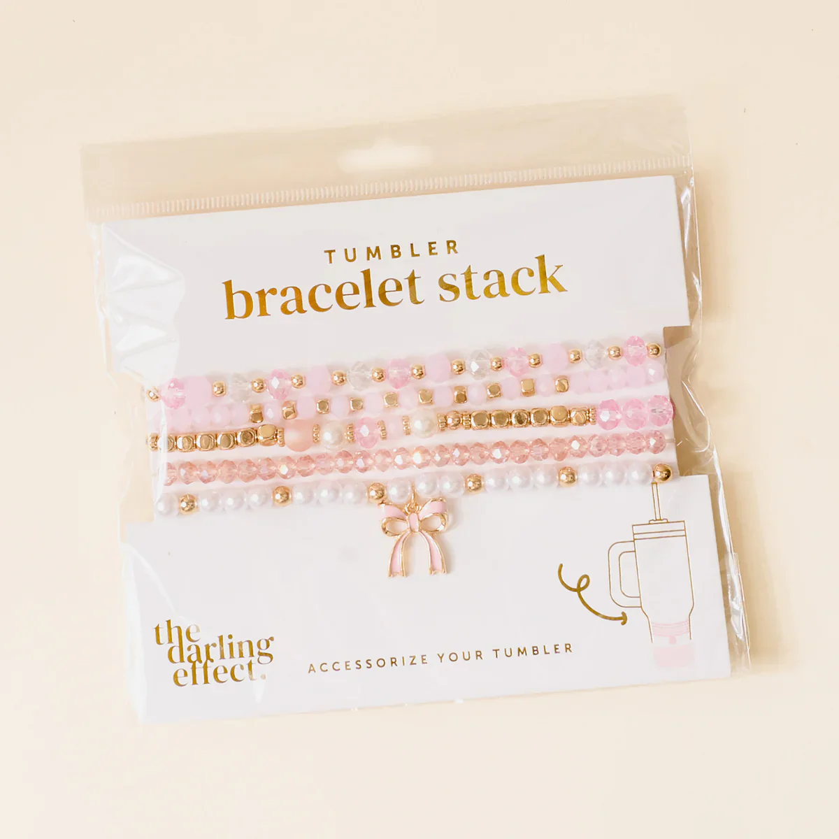 Coquette Charm Tumbler Bracelet Stack - Image 3