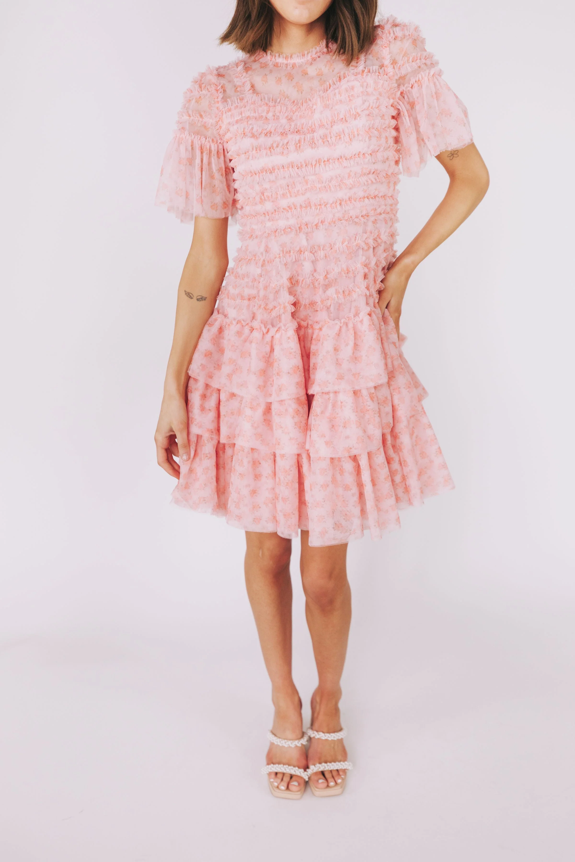 EXCLUSIVE - Cherry Blossom Ripple Dress - Image 6
