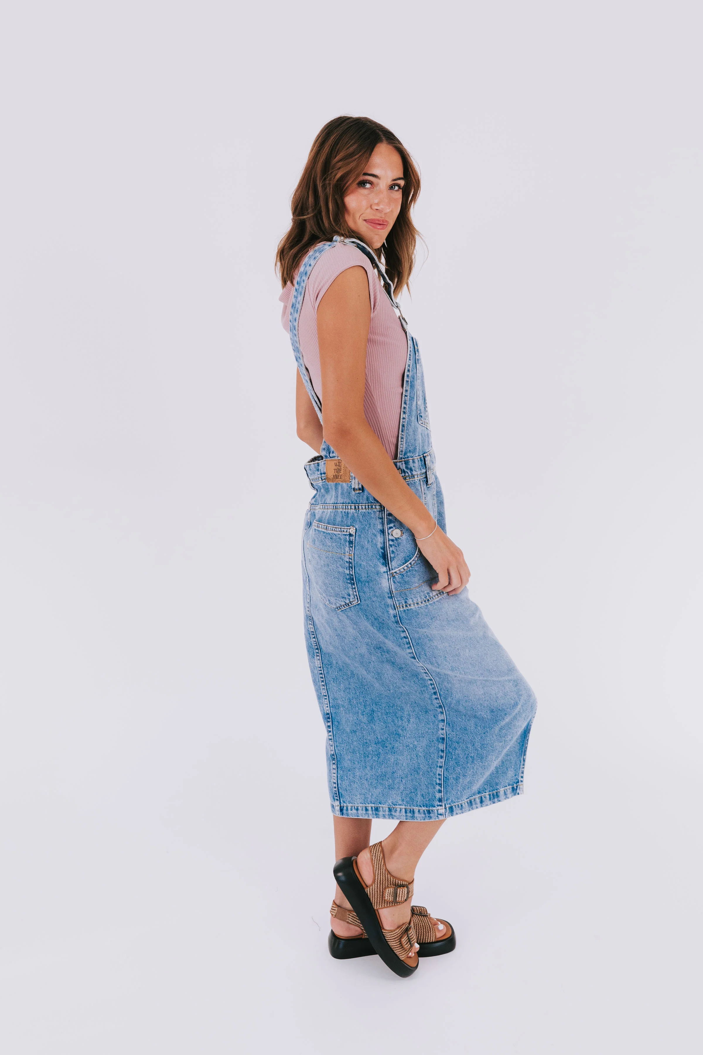 FREE PEOPLE - Bardot Denim Skirtall - Image 6