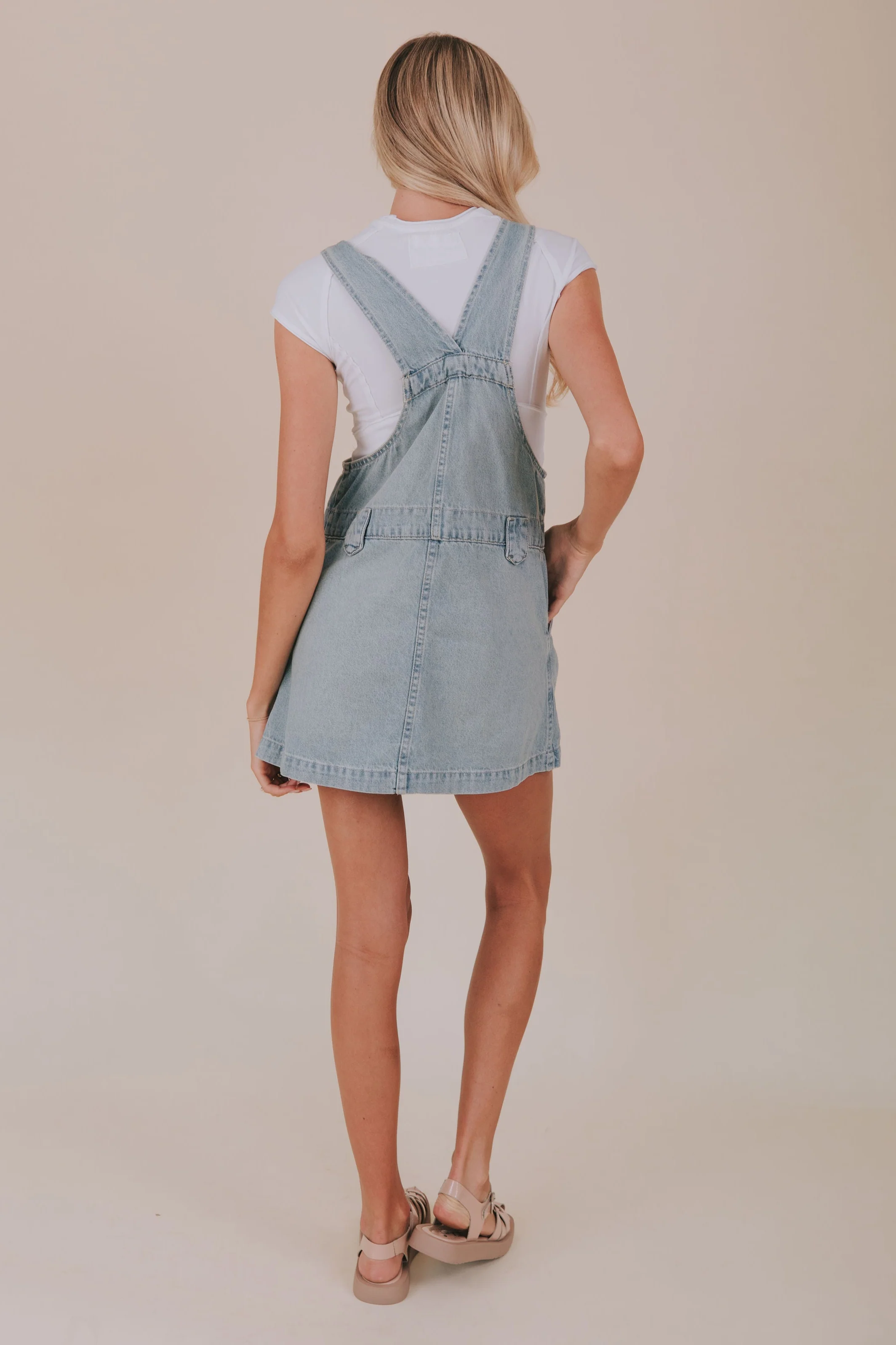 FREE PEOPLE - Edie Denim Skirtall - Image 6