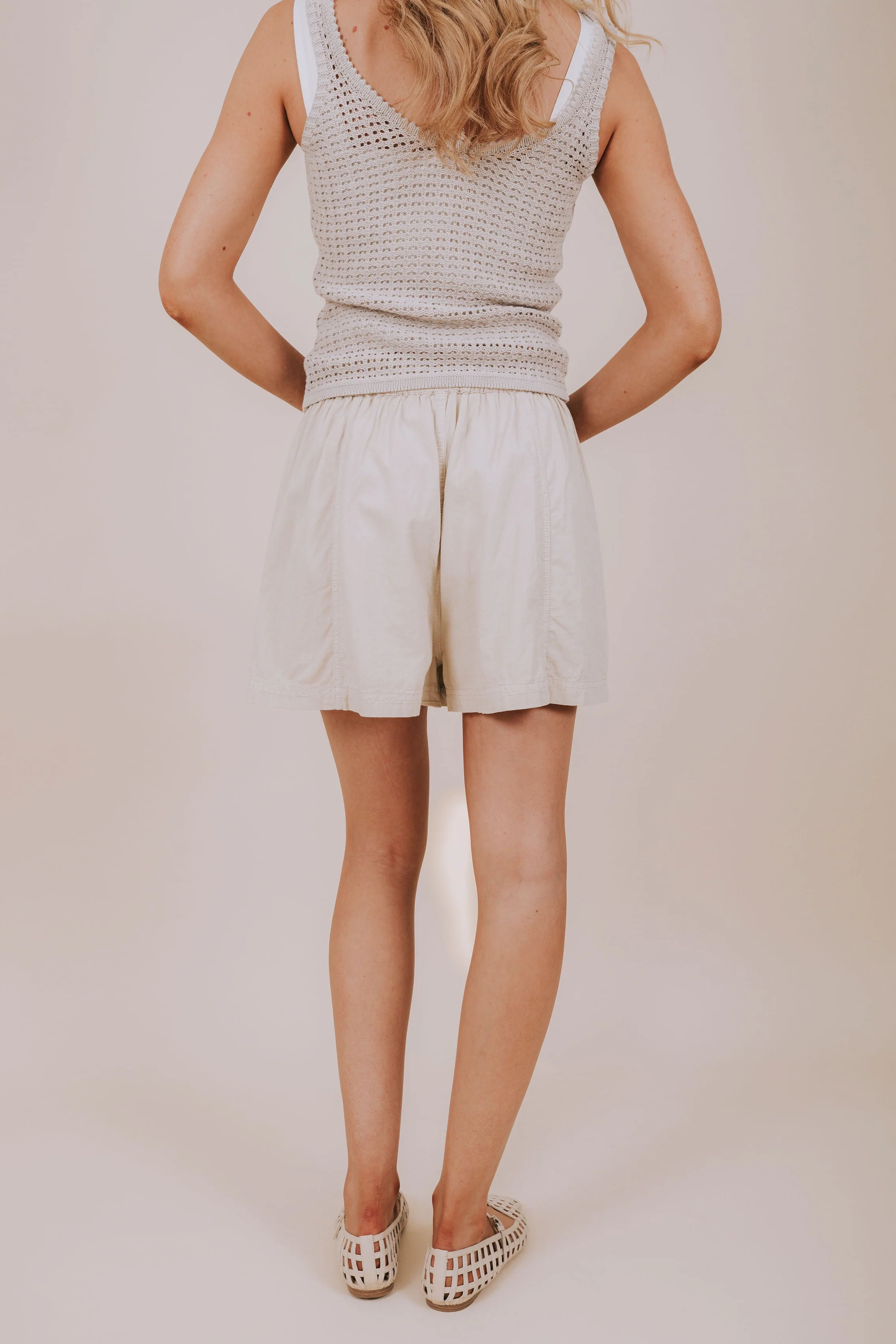 FREE PEOPLE - Get Free Poplin Pull On Shorts - Image 3