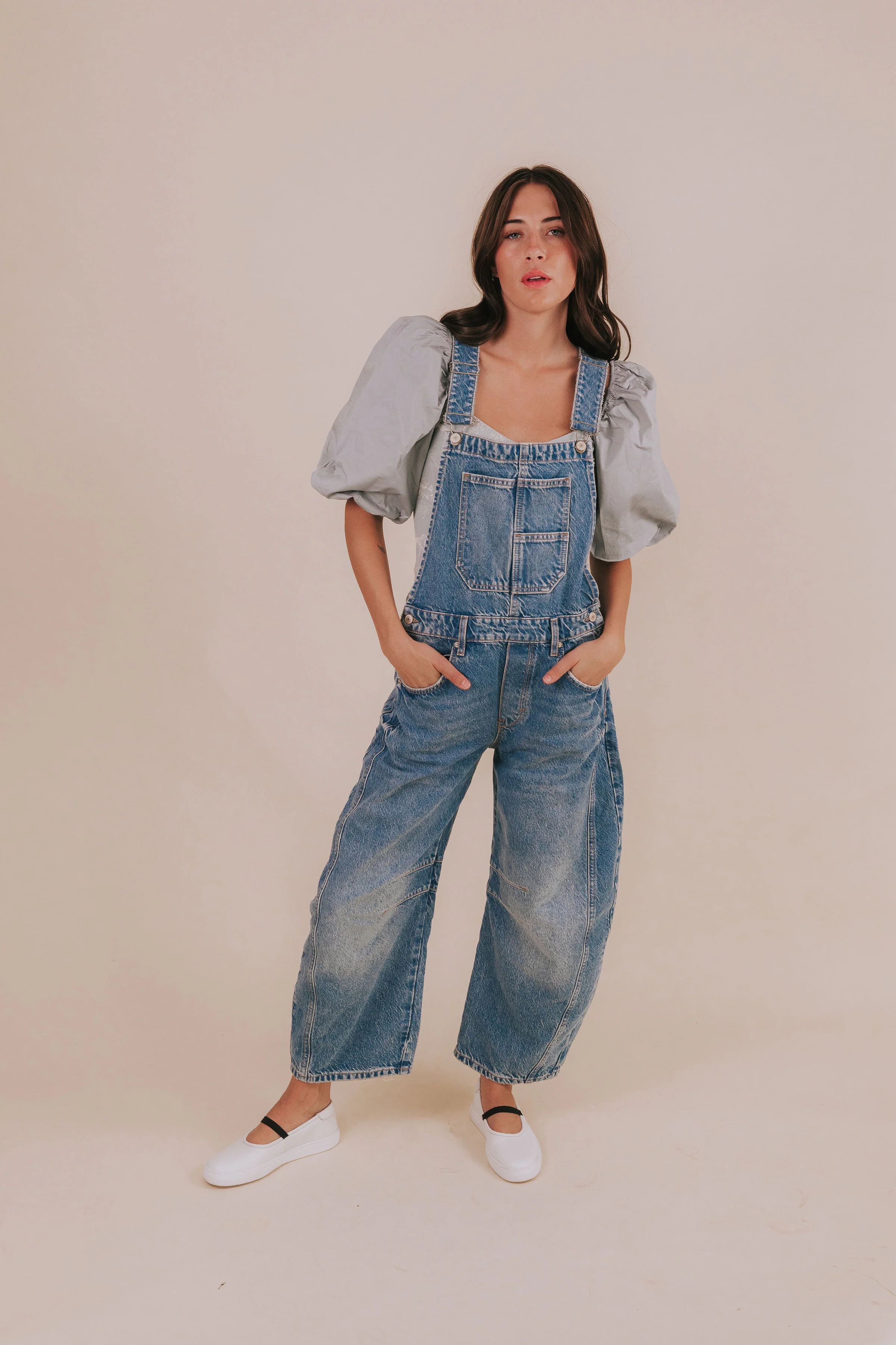 FREE PEOPLE - Good Luck Barrel Overalls - 2 Colors! - Image 3