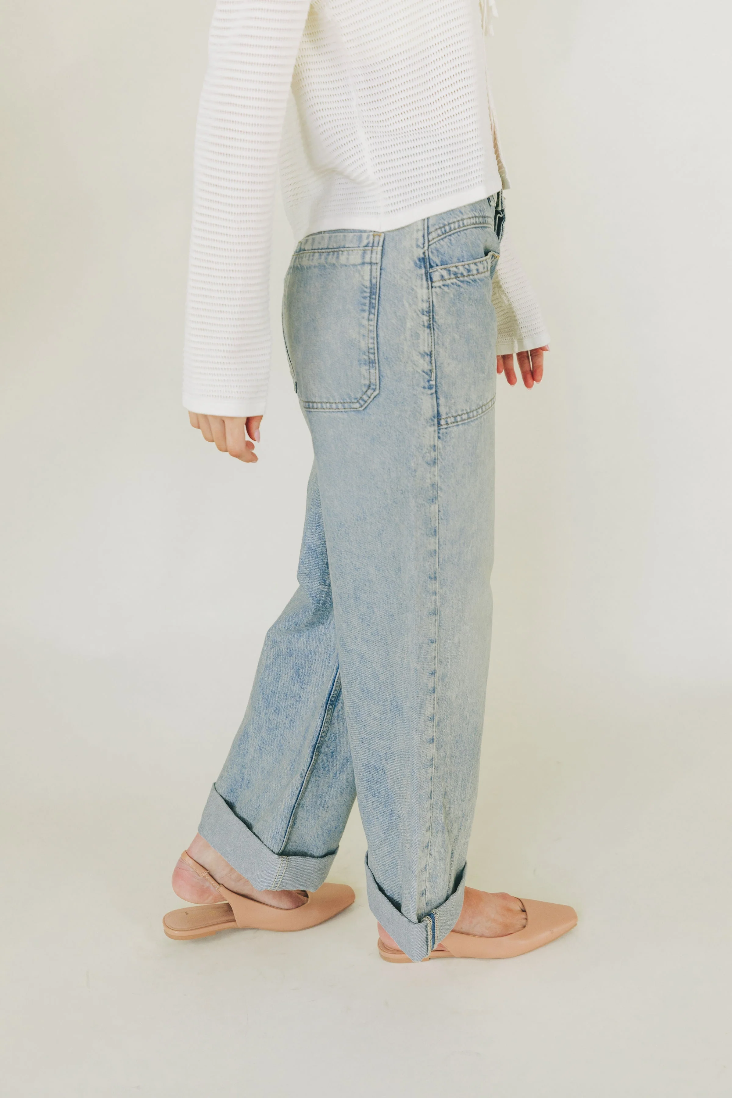 FREE PEOPLE - Palmer Cuffed Jeans - 2 Colors - Image 8