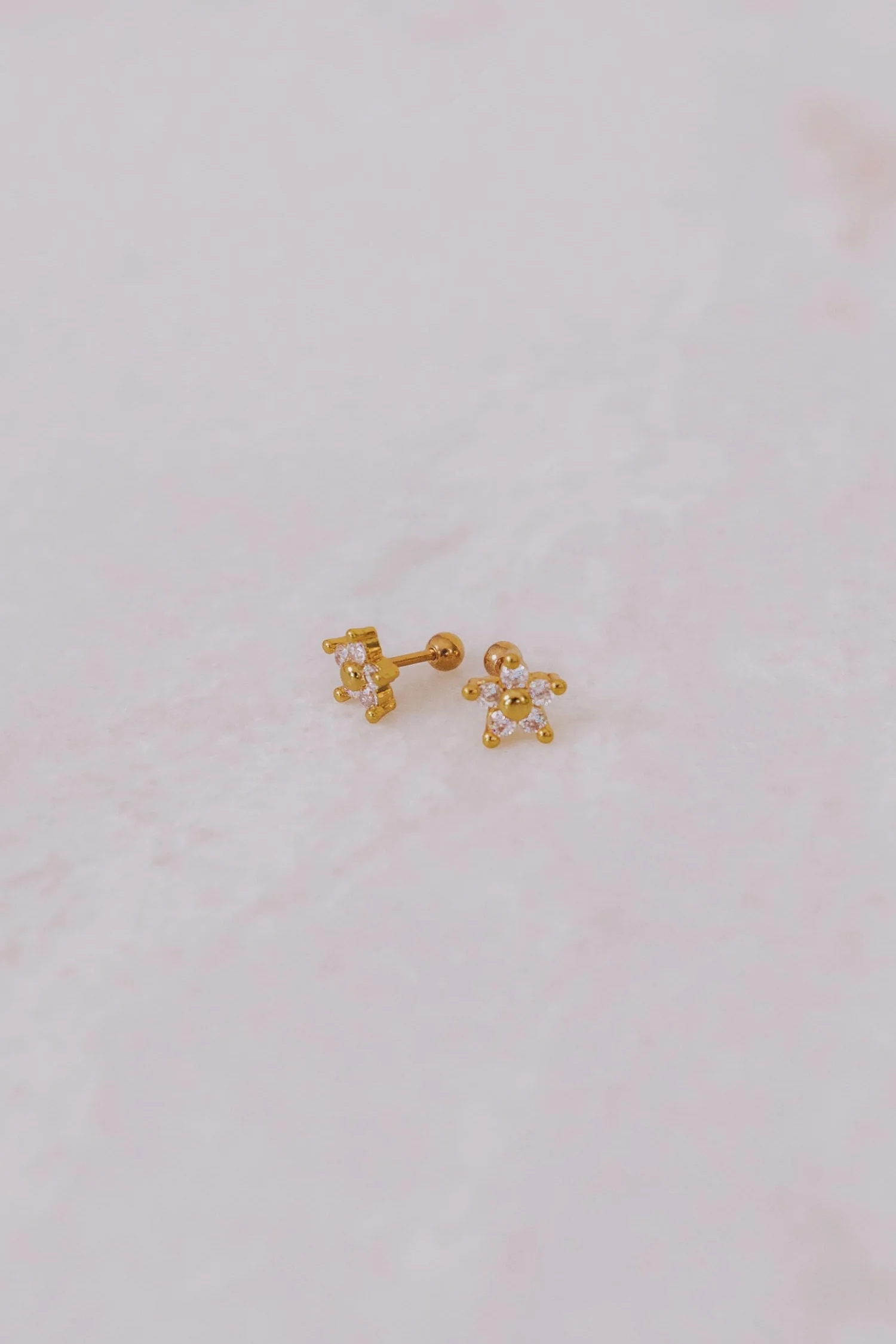 Glimmering Flower Earrings - Image 2