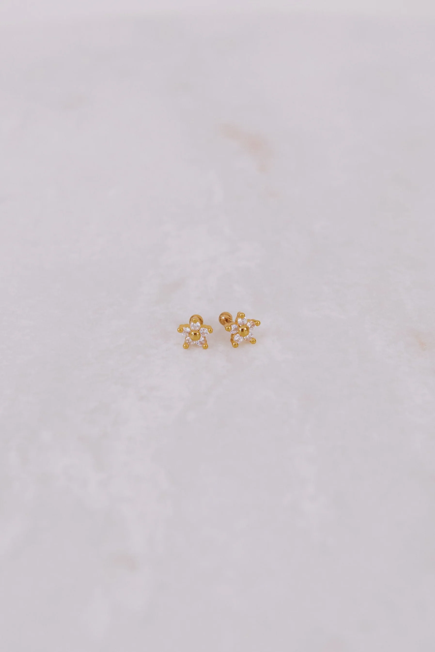 Glimmering Flower Earrings - Image 3