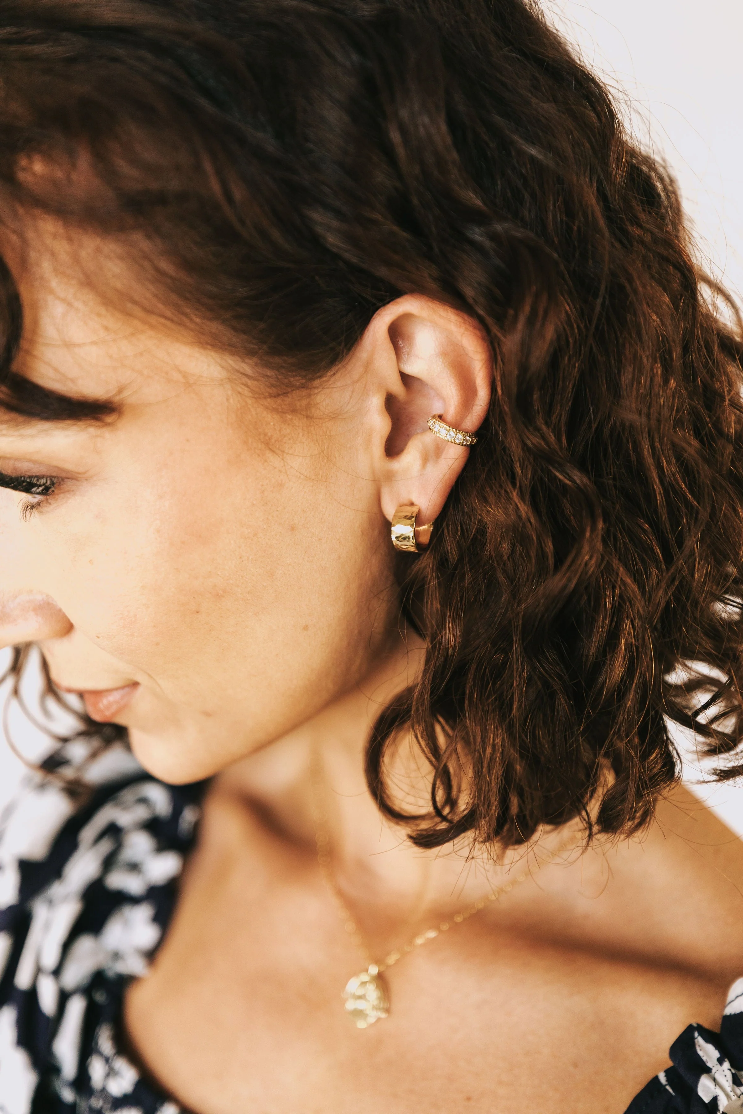 Haylie Ear Cuff - 24k Gold Plated - Image 3