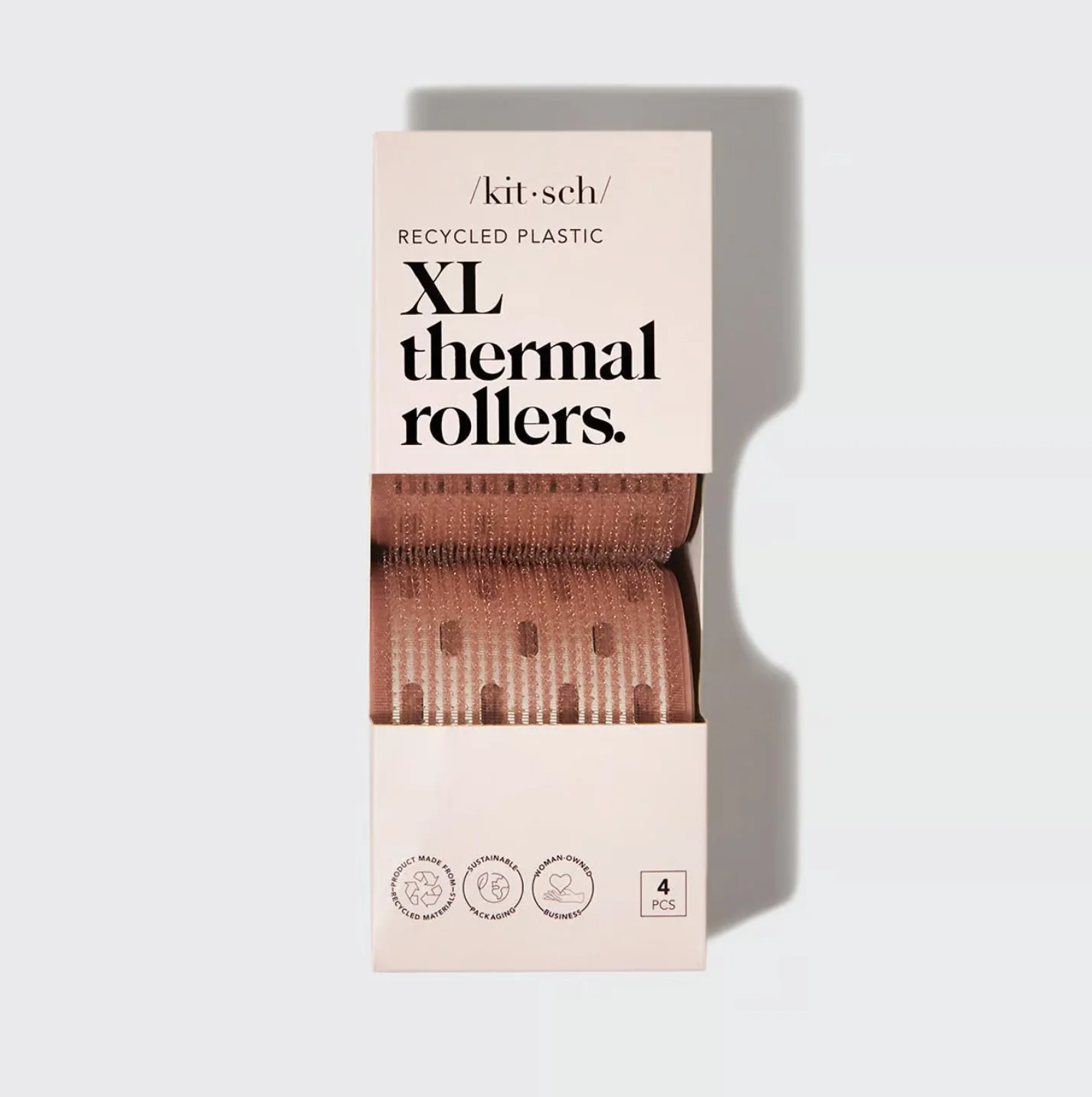KITSCH - XL Thermal Rollers 4pc Set - Terracotta