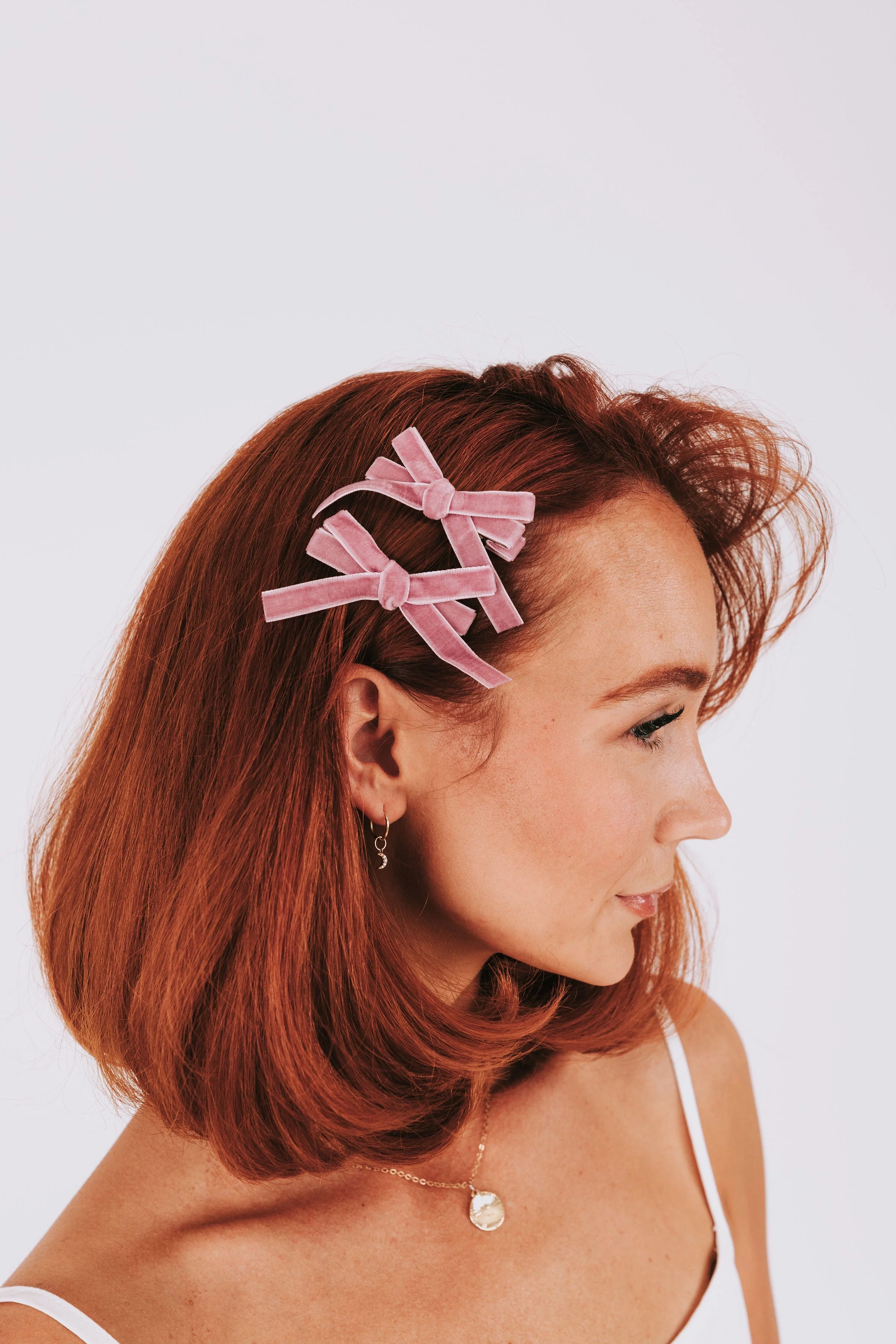 Lively Lilac Bow Clips - Image 2