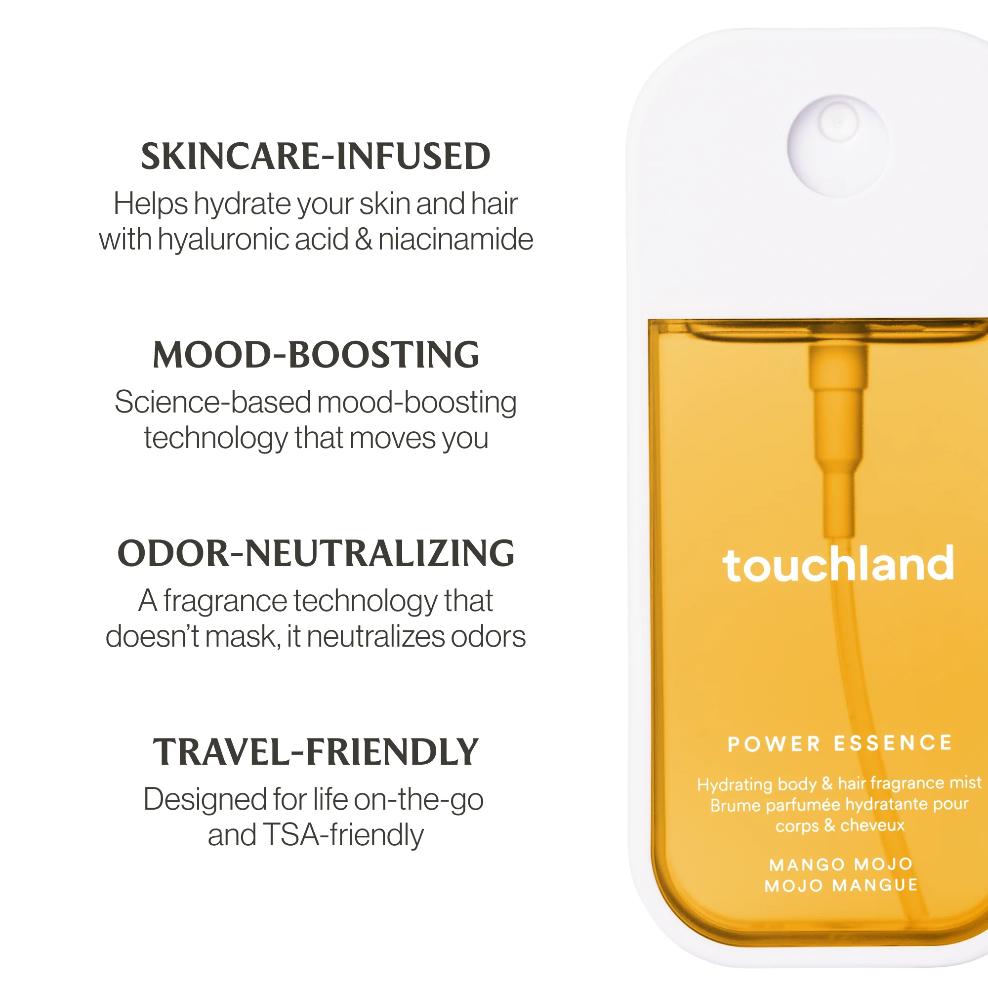 TOUCHLAND - Mango Mojo Power Essence Body & Hair Fragrance Mist - Image 4
