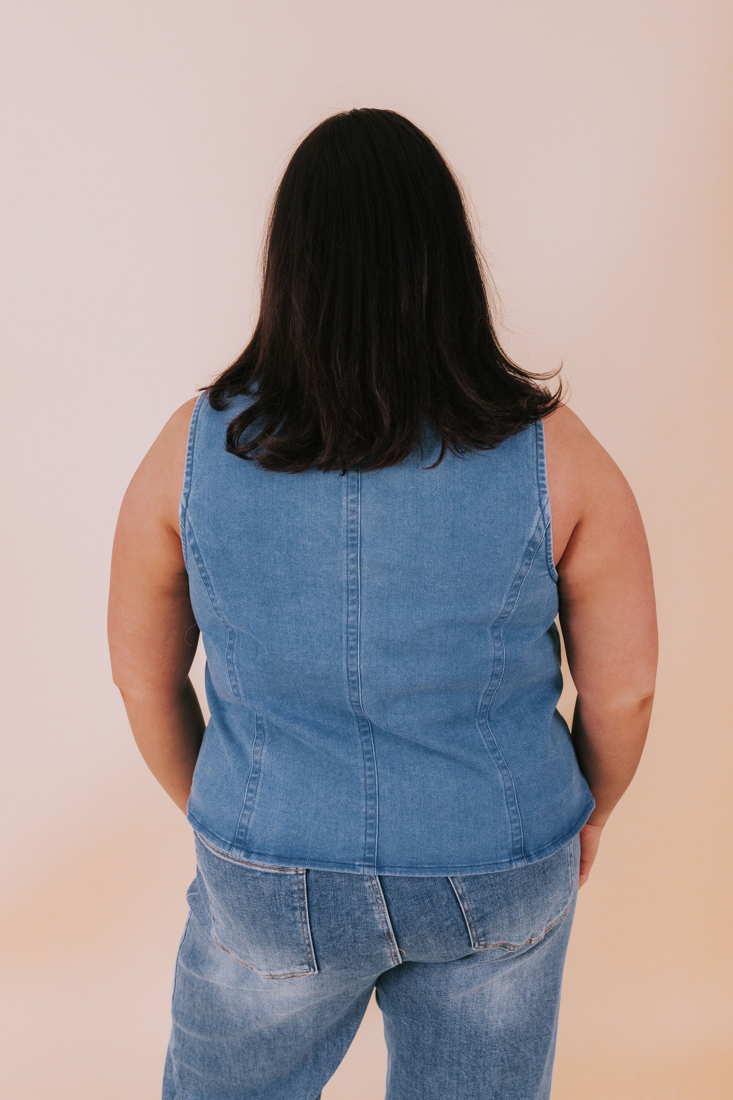PLUS SIZE - Deep Blue Sea Vest - Image 4