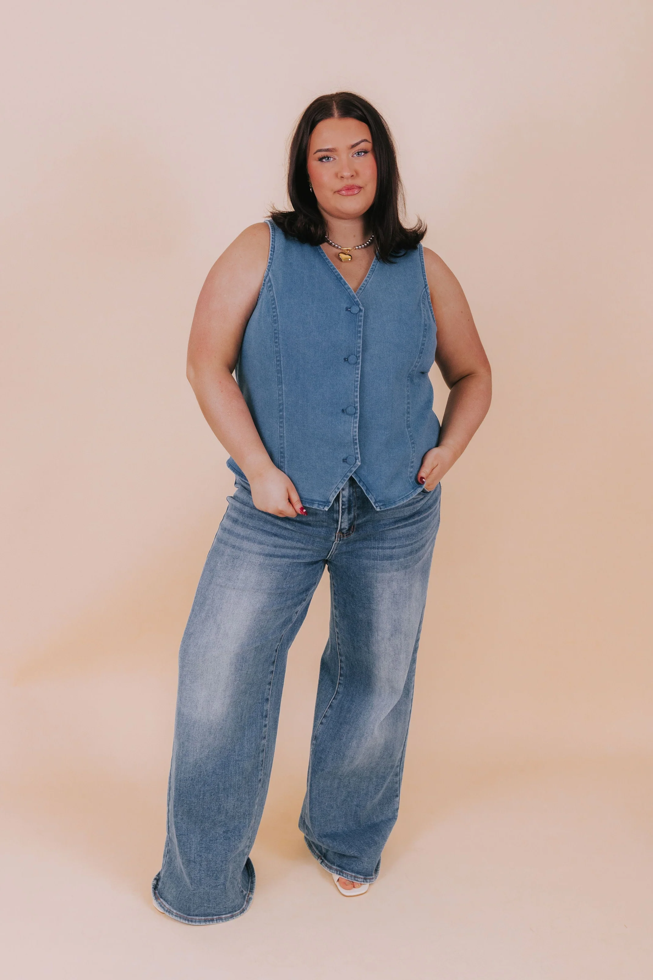PLUS SIZE - Deep Blue Sea Vest - Image 5