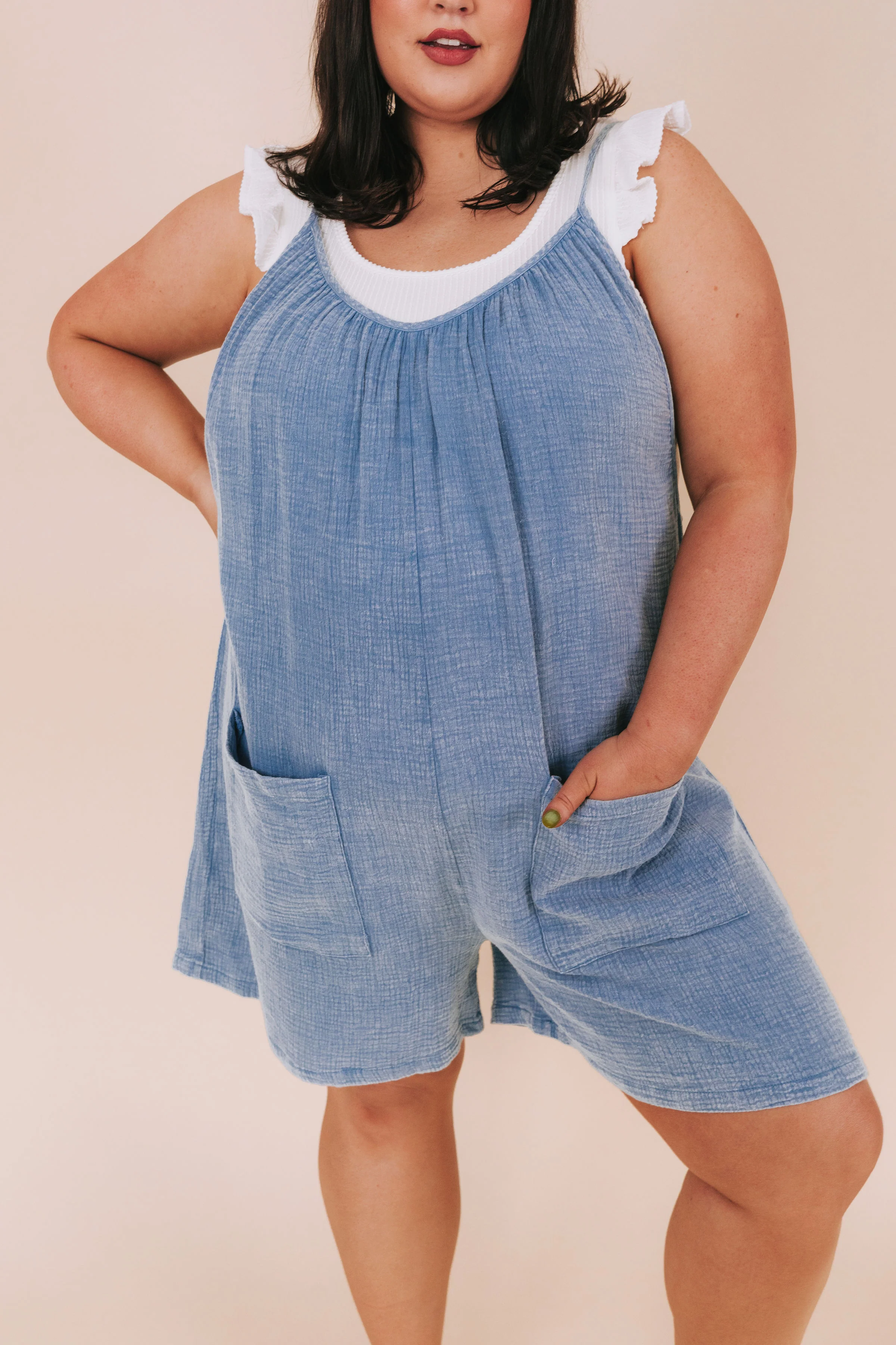 PLUS SIZE - Feeling Breezy Romper - Image 2