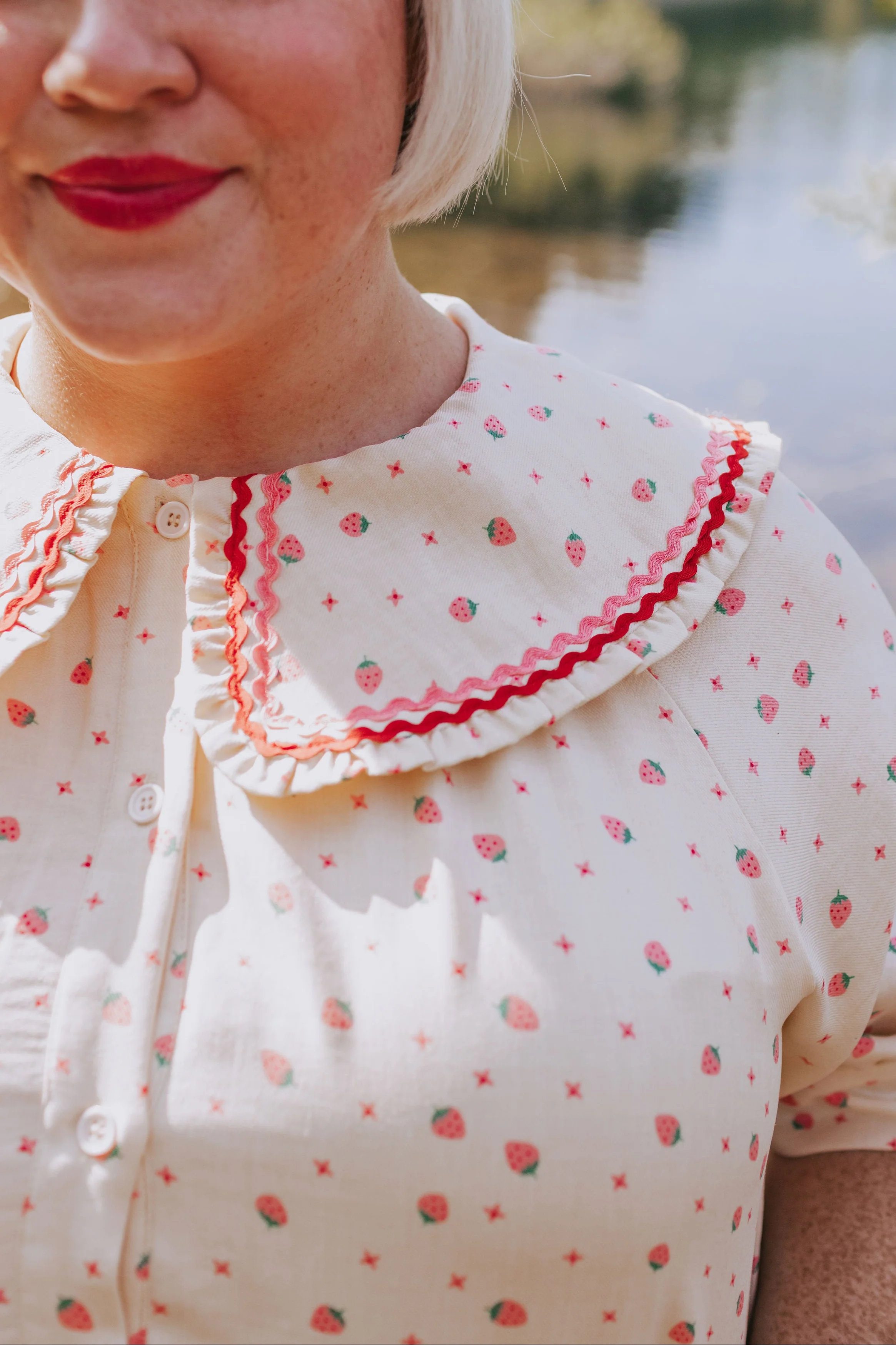 PLUS SIZE - Fresh Strawberries Dress - Image 2