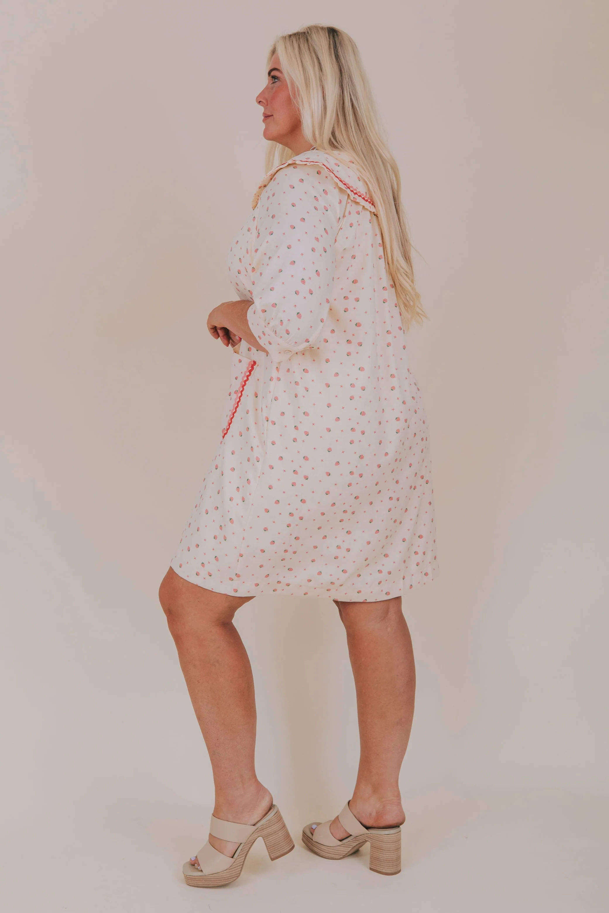PLUS SIZE - Fresh Strawberries Dress - Image 6