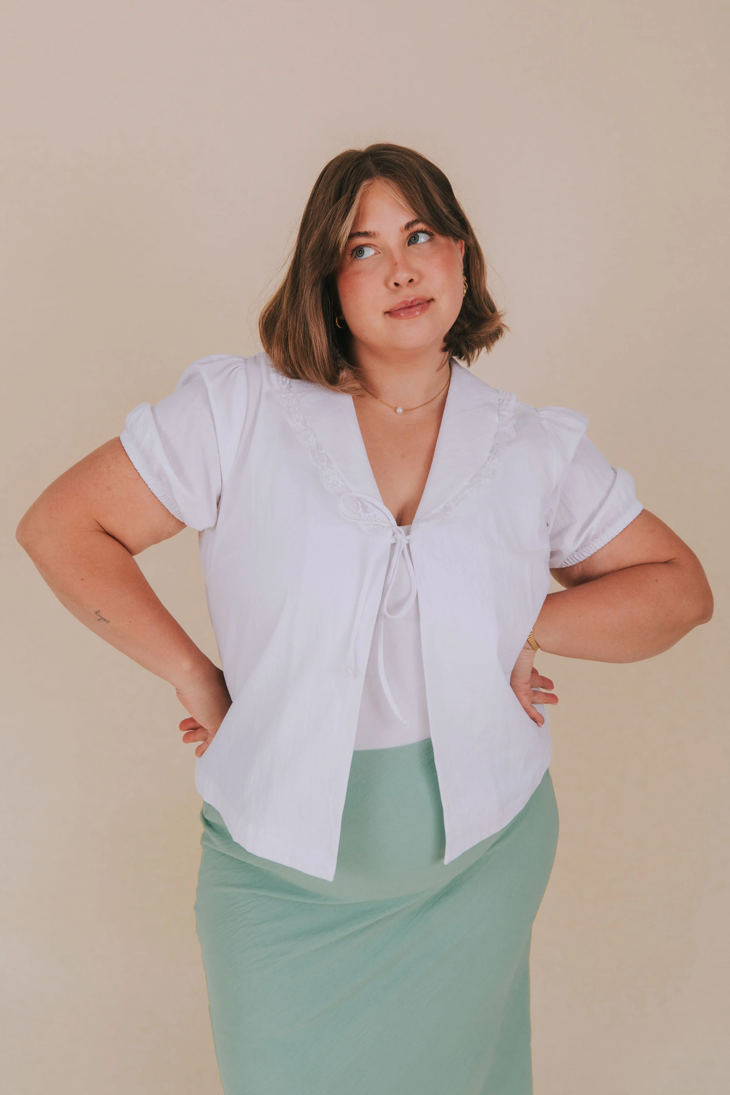 PLUS SIZE - Front Row Chic Top - Image 2