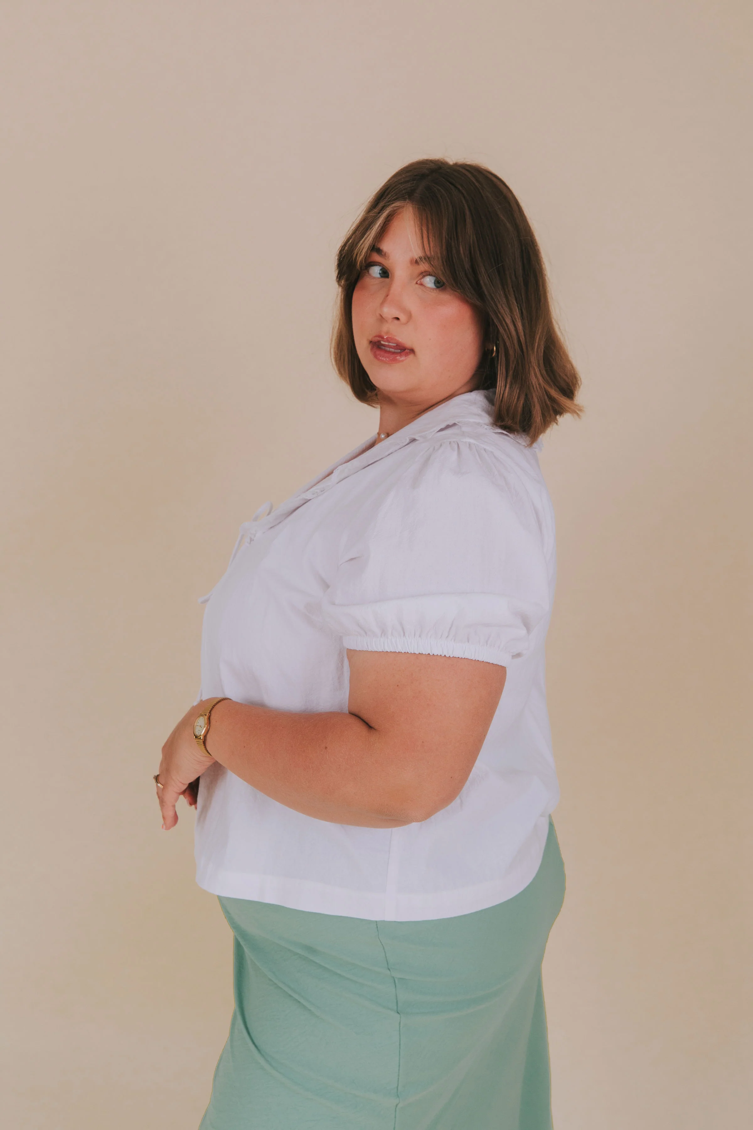 PLUS SIZE - Front Row Chic Top - Image 4