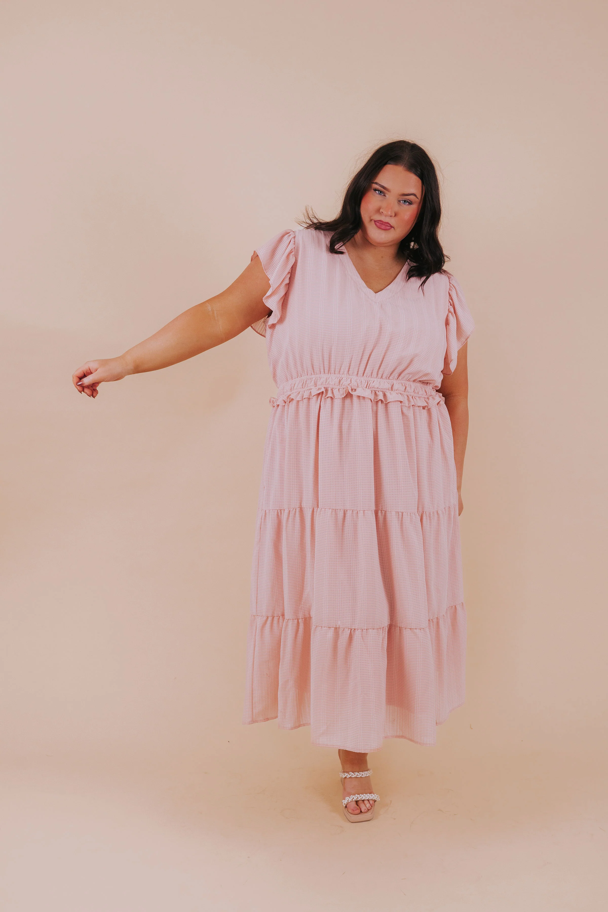 PLUS SIZE - Radiant Rose Dress - Image 8