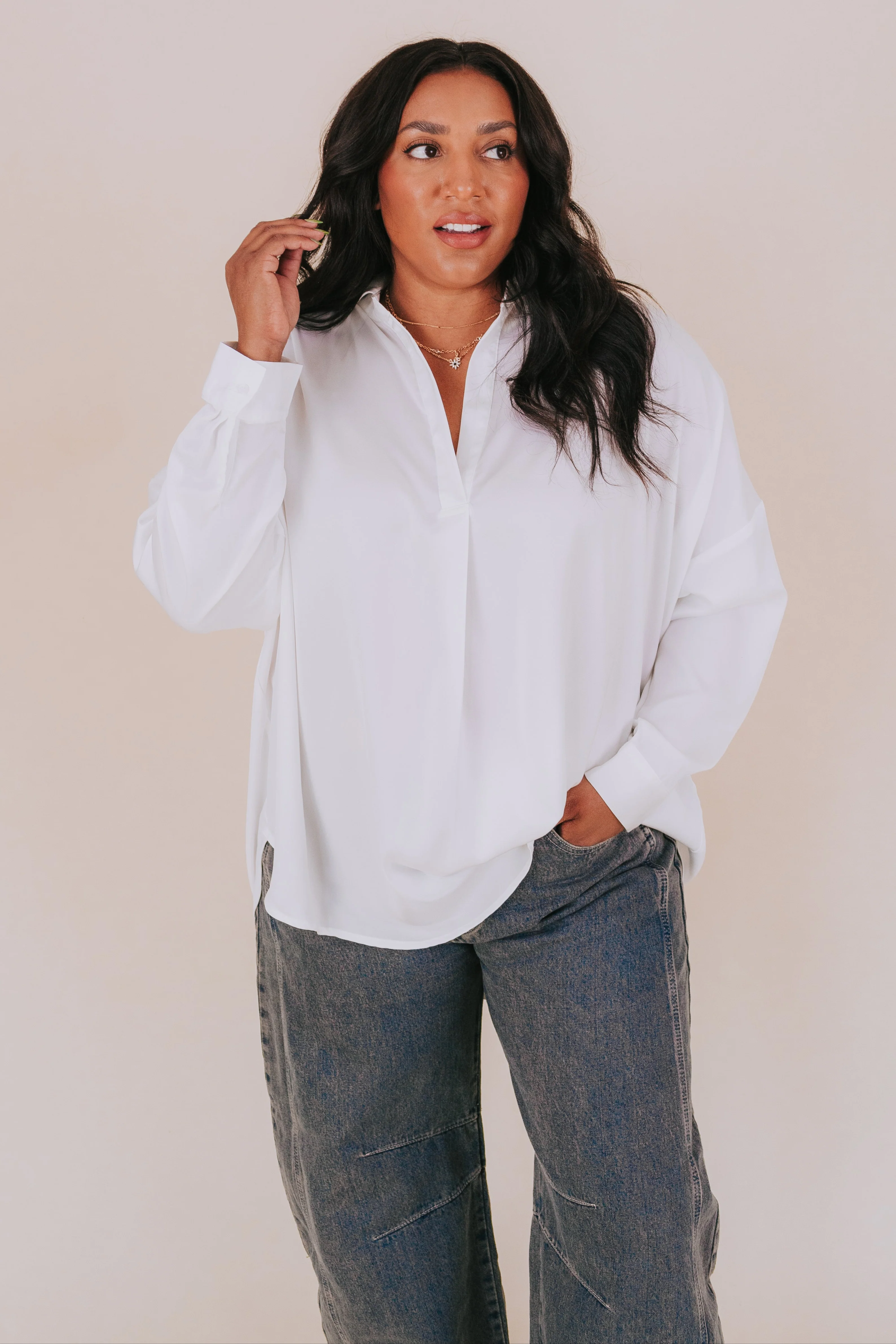 PLUS SIZE - Talk Too Much Top - Image 4