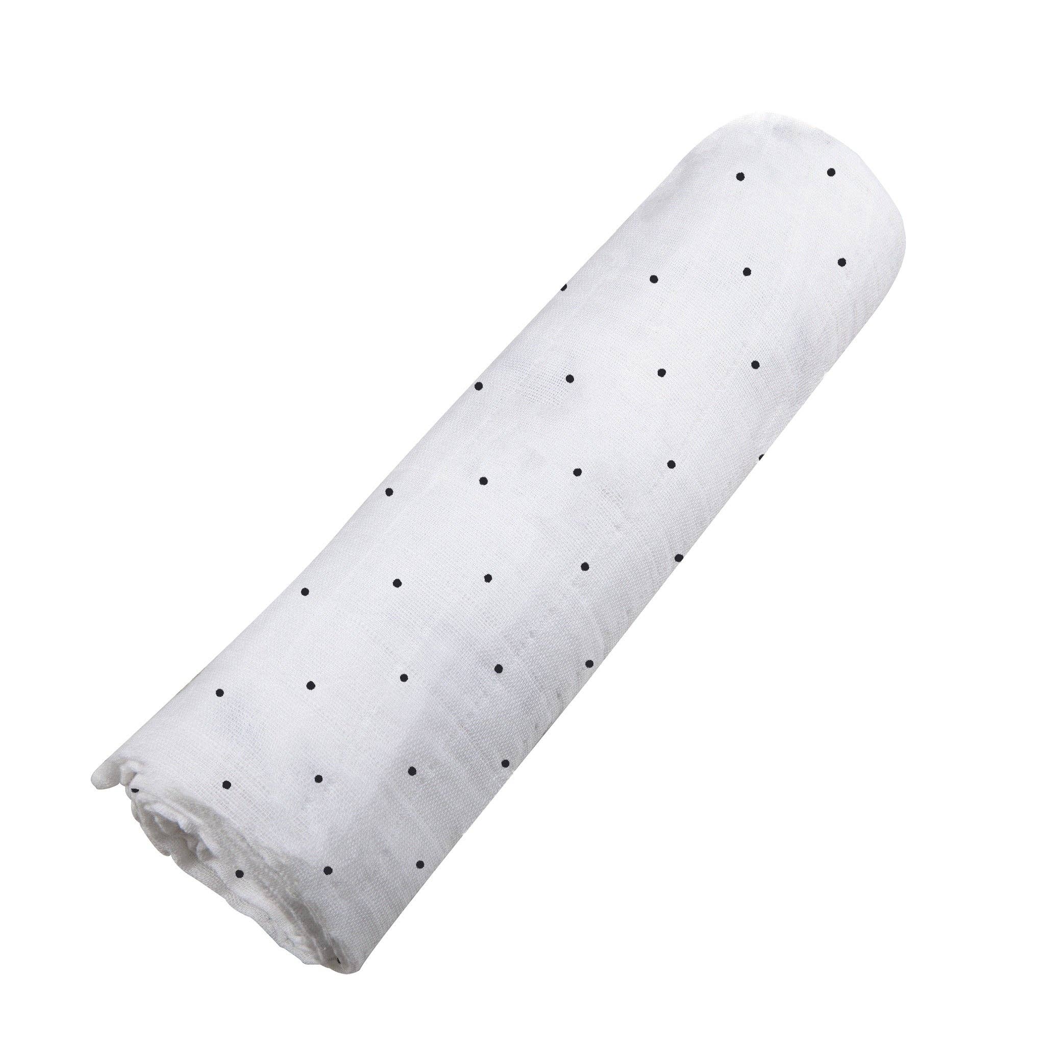 BABY - Polka Dot Bamboo Swaddle - Image 4