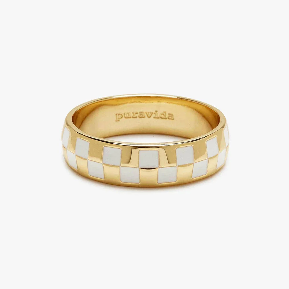 PURA VIDA - Checkerboard Ring