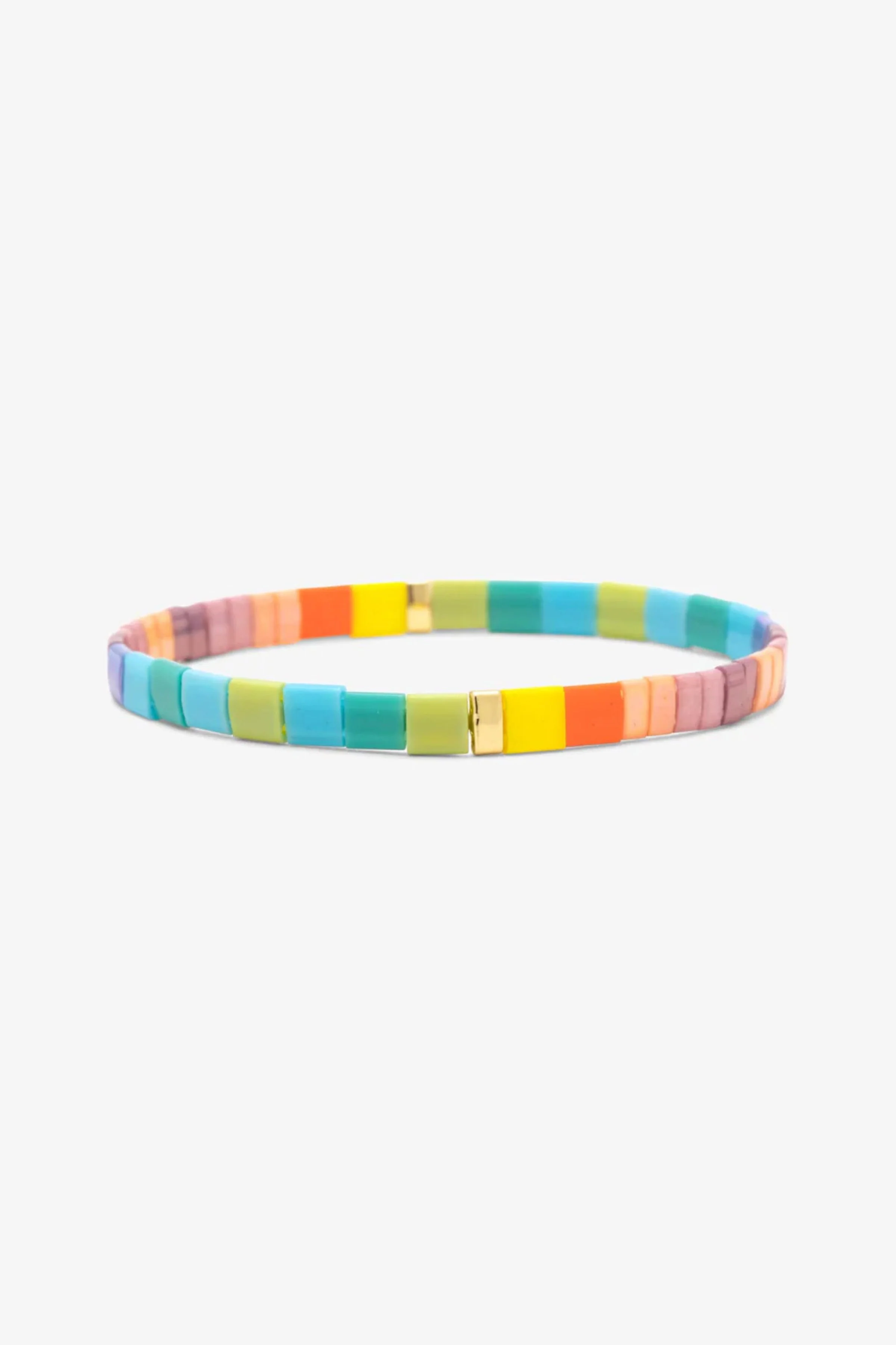 PURA VIDA - Paradise Tile Bead Stretch Bracelet