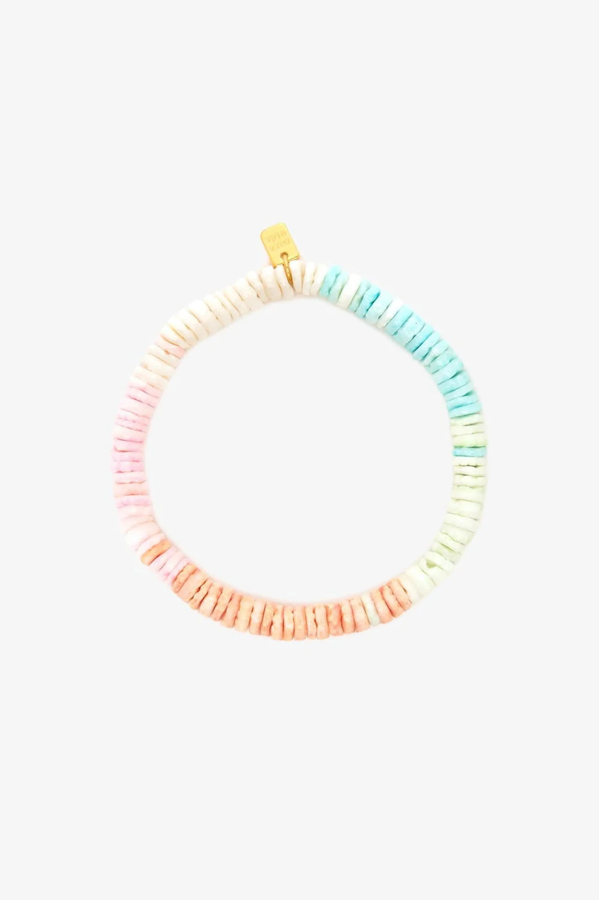 PURA VIDA - Pink Sands Puka Stretch Bracelet