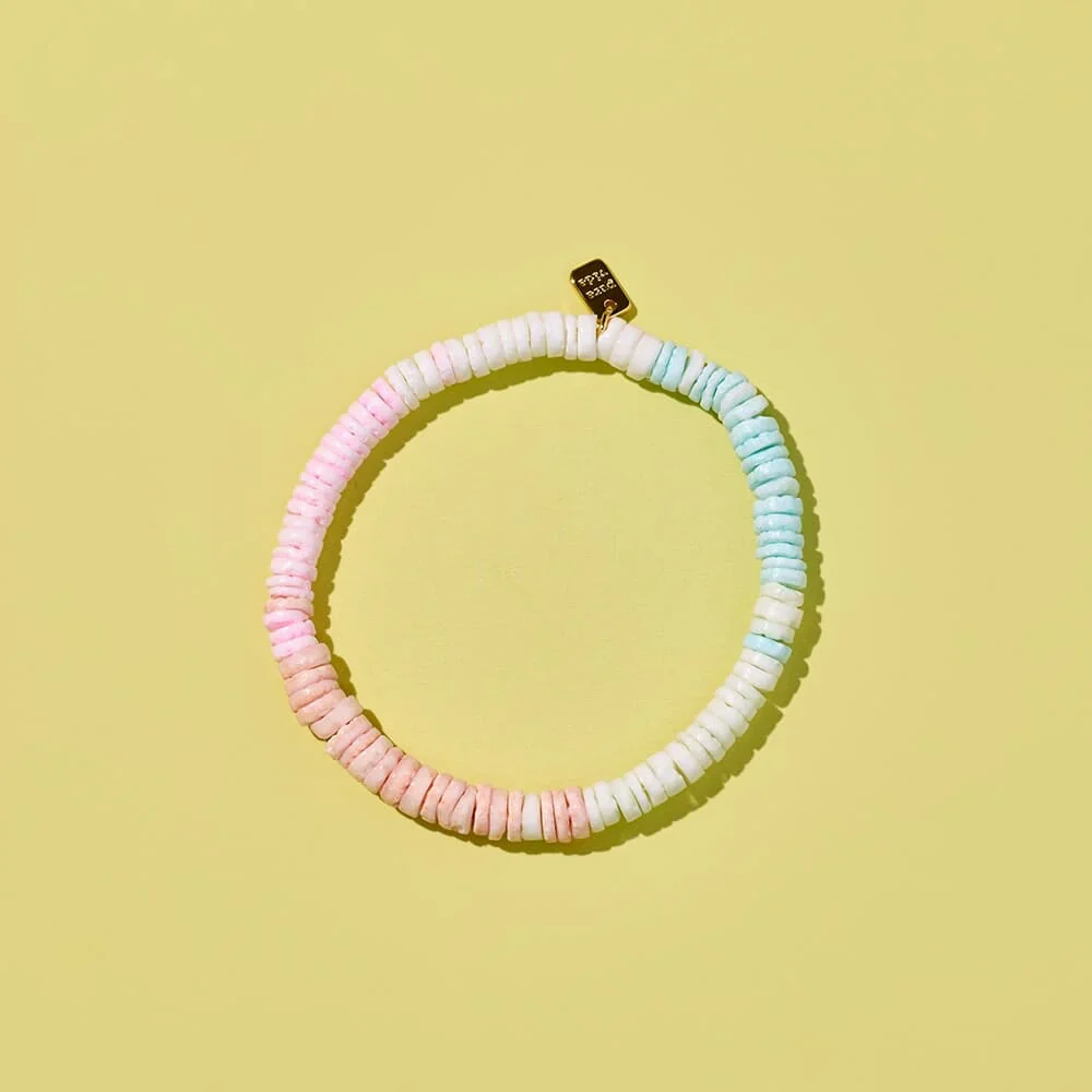 PURA VIDA - Pink Sands Puka Stretch Bracelet - Image 2